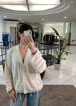 CARDIGAN FRANGE - MEV-Q016