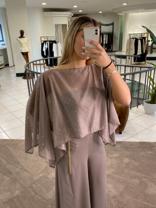 CAMICIA CON STRASS - 13S8210T87