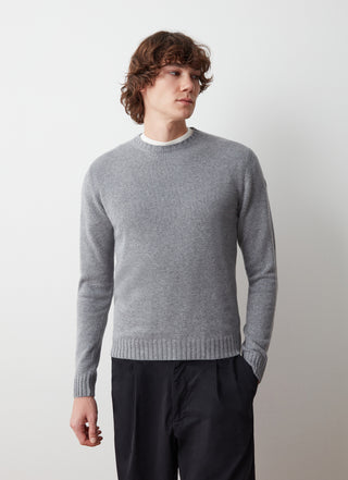 Pullover girocollo in misto cashmere - 4453 5YR